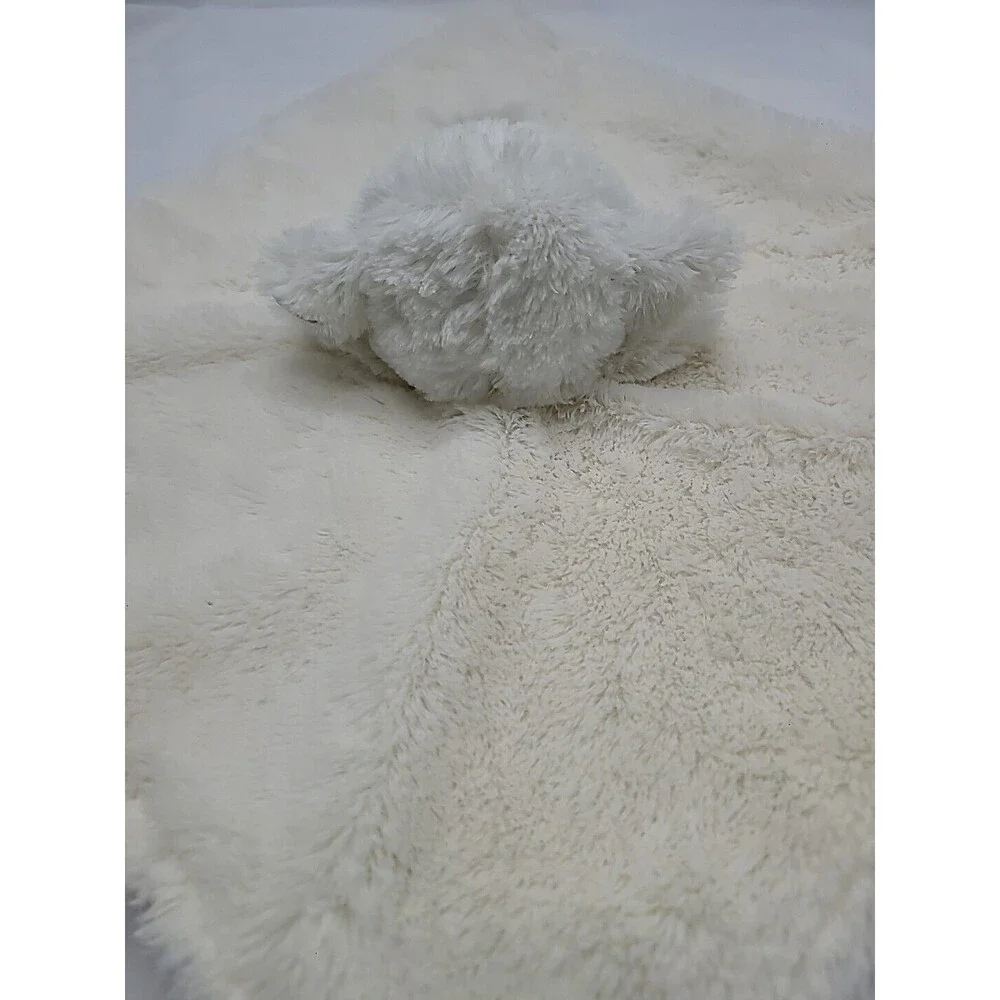 Elegant Baby White Lamb Lovey Security Blanket Replacement 10" X 10" Leui - Picture 11 of 16